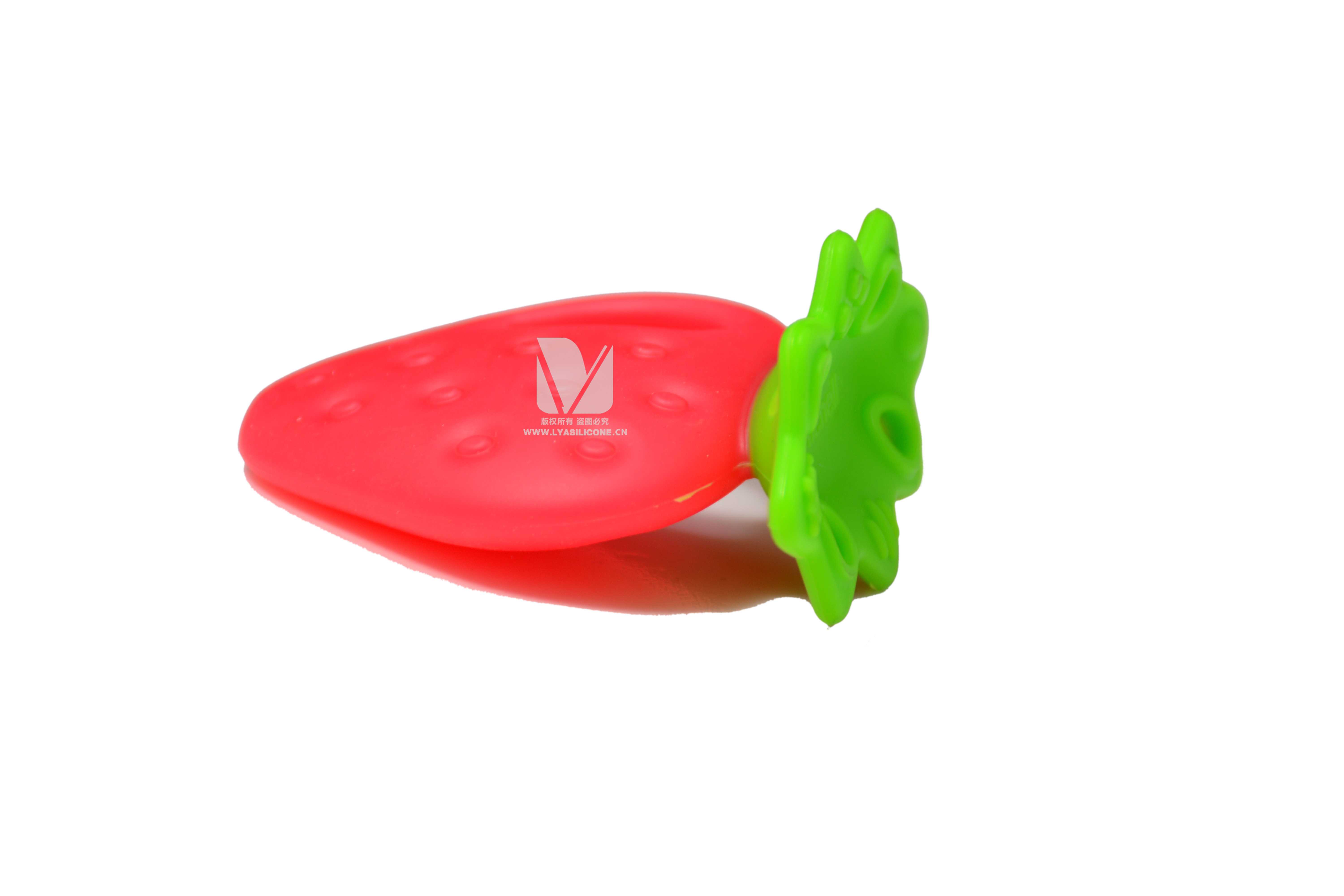 草莓立體仿真牙膠